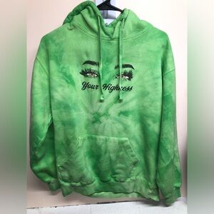 Cabin 7 Green Tie-Dye Graphic Hoodie